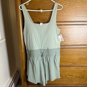 Yogalicious Lux Stevie Hybrid Active Short Romper in Sage